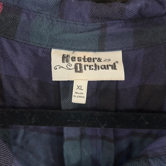 Hester & Orchard Flannel Blouse, XL - Picture 3 of 4
